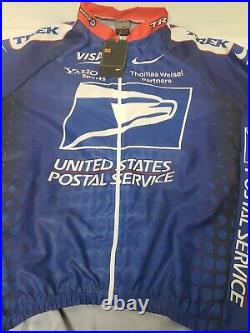 Nike US Postal Cycling Team LIGHTWEIGHT Jacket NEW WITH TAGS Mens XL ITALY made