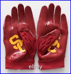 Nike USC Superbad Football Gloves Men's XL NCAA Team Crimson/University Gold