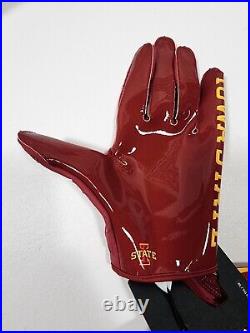 Nike Vapor Jet 7 Football Gloves Iowa State Cyclones Team Issued Mens Sz XL NWT