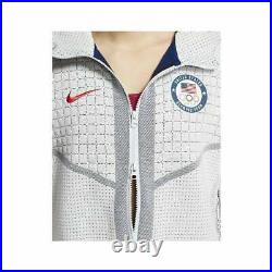 Nike Women's Size 2XL Olympic Team USA Tech Fleece Full Zip Hooded Jacket CT2582