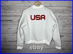 Nike Womens White Team USA Olympic Full Zip Jacket Size Large NWT CK4626-100