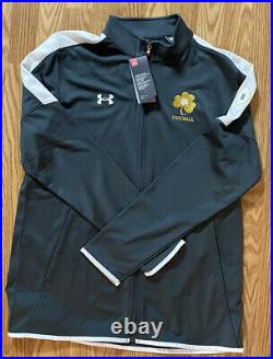 Notre Dame Football Team Issued Under Playoff Armour Full Zip Jacket New Large