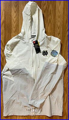 Notre Dame Team Issued Camping world Bowl Full Zip Hooded Jacket New Tags Medium