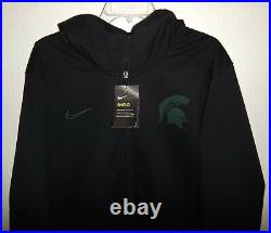 Nwt 2xl XXL Nike Shield Michigan State Spartans Team Sideline Long Jacket Coat