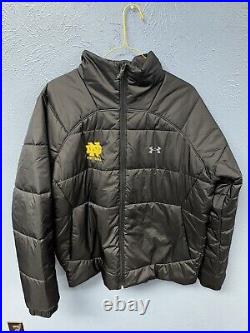 Nwt Team Issued Notre Dame Football Full Zip Coat Jacket Large