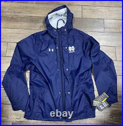 Nwt Team Issued Notre Dame Football Full Zip/button Up Jacket And Pants Medium