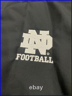 Nwt Team Issued Notre Dame Football Full Zip/button Up Jacket XL