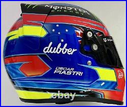 OSCAR PIASTRI SIGNED Helmet Full Size 11 Formula One McLaren Team COA