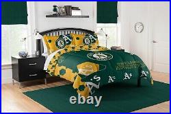 Oakland Athletics Bedding Full/Queen (Hexagon) OFFICIAL MLB NEW 2023