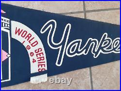 Original 1964 New York Yankees World Series MLB Baseball team FULL SIZE PENNANT