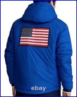 POLO RALPH LAUREN Men's Blue Team USA Packable Insulated Puffer Jacket NEW NWT
