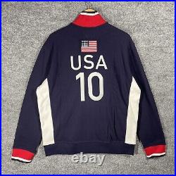 POLO RALPH LAUREN Team USA 2010 Vancouver Olympic Full Zip Sweater Large NWT NOS