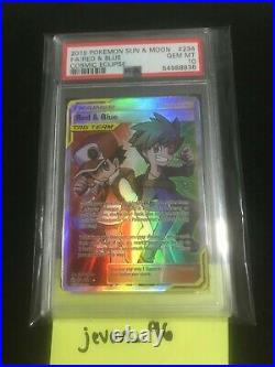 Pokemon Red & and Blue Tag Team Full Art Trainer Card 234/236 PSA 10 Gem Mint