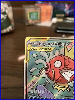 Pokemon TCG Magikarp & Wailord GX Tag Team Full Art Rare 161/181 Team Up