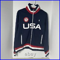 Polo Ralph Lauren 2022 Olympic Team USA Track Jacket Women's Sz L Brand New