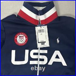 Polo Ralph Lauren 2022 Olympic Team USA Track Jacket Women's Sz L Brand New