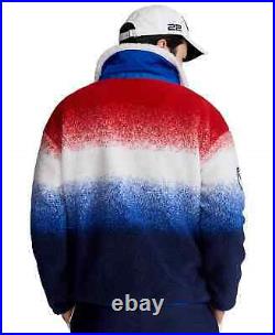 Polo Ralph Lauren Men Full Zip 2022 Olympic Team USA Tie Dye Fleece Jacket S XL