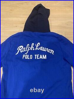 Polo Ralph Lauren Men's Polo Team Fleece Full-Zip Hoodie Blue NWT Medium