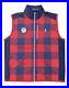 Polo Ralph Lauren Men's Team USA 2022 Olympic Full Zipper Vest Red Plaid Lg NWT