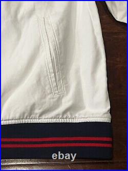 Polo Ralph Lauren Olympic USA 2008 Beijing Team White Mens XL Crest Track Jacket
