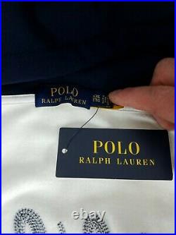 Polo Ralph Lauren Polo Team Full Zip Hoodie Men's 2XL White Navy Pockets $148
