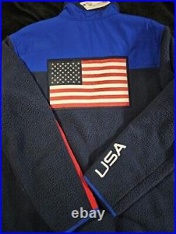 Polo Ralph Lauren Team USA 2022 Olympic Hybrid Fleece Sherpa Jacket & Pants 2XL