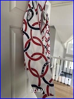 Polo Ralph Lauren Team USA White Rings Olympic Track Jacket Women's Sz Large NWT