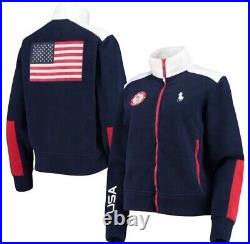 Polo Ralph Lauren USA Olympic Team Official Women's Full Zip Jacket 2022 Size XL