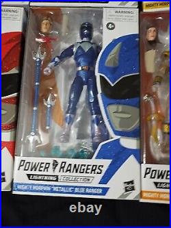 Power Rangers Lightning Collection Mighty Morphin Metallic Rangers Full Team