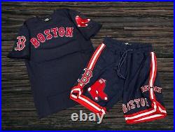 Pro Standard Boston Red Sox Logo Pro Team Navy Blue Full Set (shirt & Shorts)