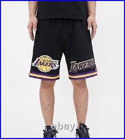 Pro Standard La Lakers Logo Pro Team Black Full Short Set (shirt & Shorts)