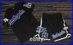 Pro Standard Los Angeles Dodgers Logo Pro Team Black Full Set (shirt & Shorts)