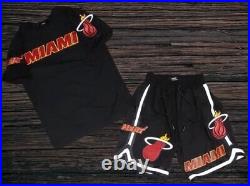 Pro Standard Miami Heat Logo Pro Team Black Full Set (shirt & Shorts)