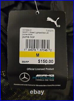 Puma Mercedes AMG Petronas F1 Team Street Full-Zip Jacket Mens Sz Medium $150