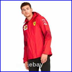 Puma Scuderia Ferrari Team Jacket Mens Outdoor Full Zip Red Size M