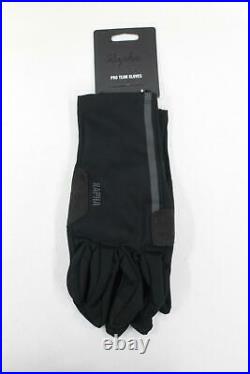 RAPHA Men's Black Reflective Pro Team Full Finger Cycling Gloves XL BNWT