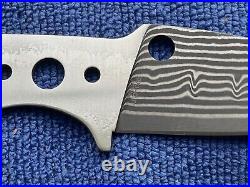 RARE Spyderco Mule Team Damascus/VG-10 Fixed Blade Knife MT07P NEW