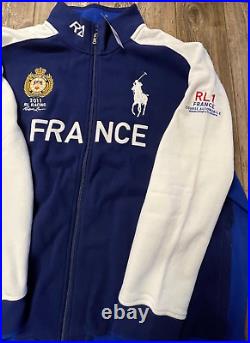 Rare 2011 Ralph Lauren RL Racing Team France Blue Zip Jacket Sz 5XL Unworn withTag