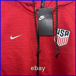 Rare Nike Soccer Team USA Tech Fleece Windrunner Men's Full-Zip Hoodie Size XL