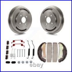 Rear Brake Drums Shoes & Spring Kit For Chevrolet Cobalt Pontiac G5 with 4 Lugs