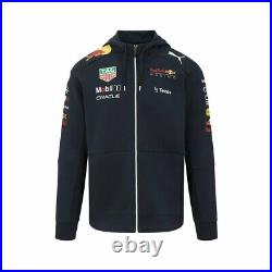 Red Bull Racing F1 Men's 2022 Team Full Zip Hooded Sweatshirt- Navy Large