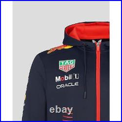 Red Bull Racing F1 Men's 2023 Team Full Zip Hooded Sweatshirt- Navy