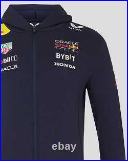 Red Bull Racing F1 Men's 2024 Team Full Zip Hooded Sweatshirt- Navy