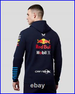 Red Bull Racing F1 Men's 2024 Team Full Zip Hoodie Hooded Sweatshirt