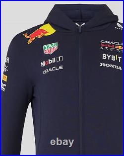 Red Bull Racing F1 Men's 2024 Team Full Zip Hoodie Hooded Sweatshirt