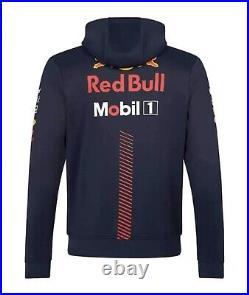 Red Bull Racing F1 Navy Team Full Zip Hoodie 2023 Medium