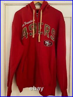 San Francisco 49ers NFL Team Apparel Full Zip Sweatshirt (Size XL)