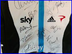 Sky, Adidas, Full Team Autographed Jersey-Froome, Wiggins, Thomas, Stannard