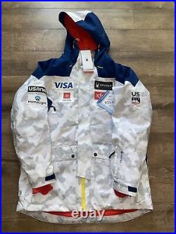Spyder Mens US Alpine Ski Team GTX Gore-Tex Primaloft Jacket L Snow Camo NWT