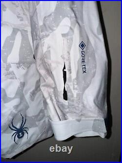 Spyder Mens US Alpine USA Ski Team GTX Gore-Tex Primaloft Jacket L Snow Camo NEW